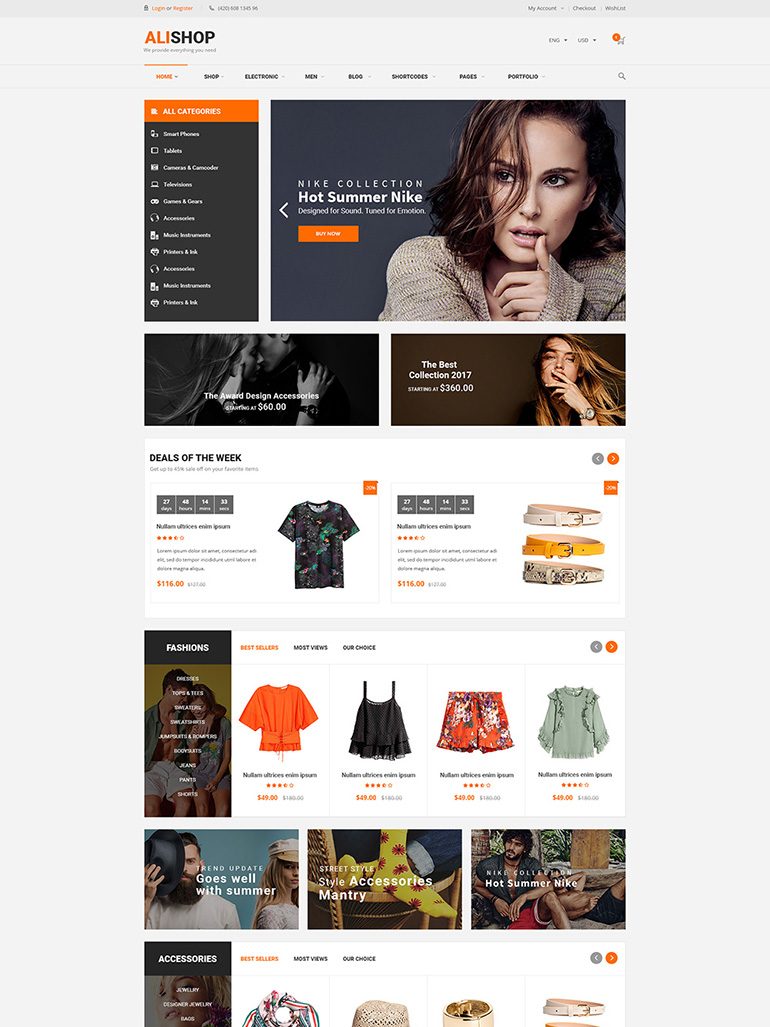 Alishop – Responsive WooCommerce WordPress Theme