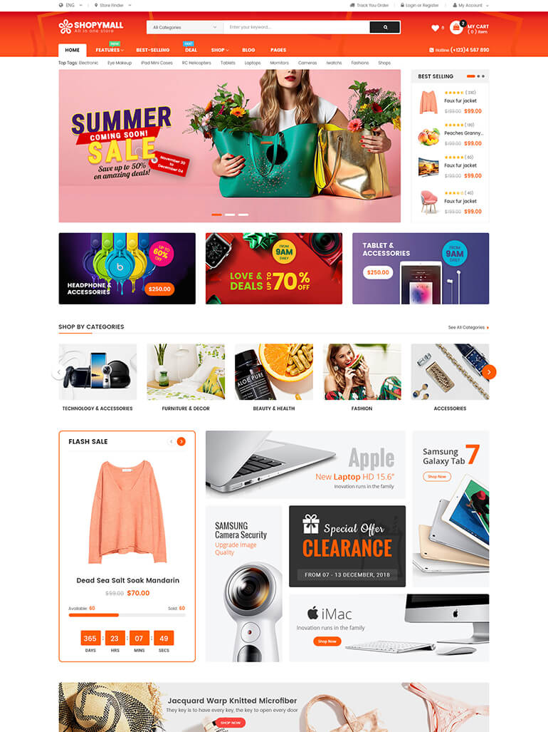 ShopyMall – Beautiful Multi-Vendor MarketPlace WooCommerce WordPress Theme 