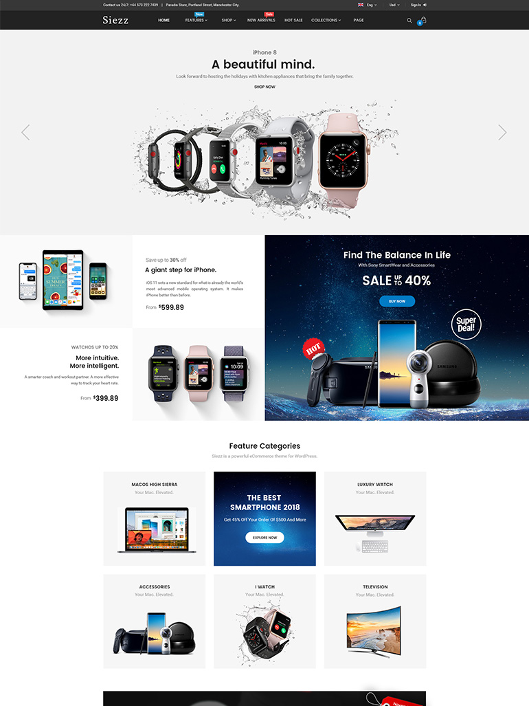 Siezz - Flexible Multivendor MarketPlace WooCommerce WordPress Theme