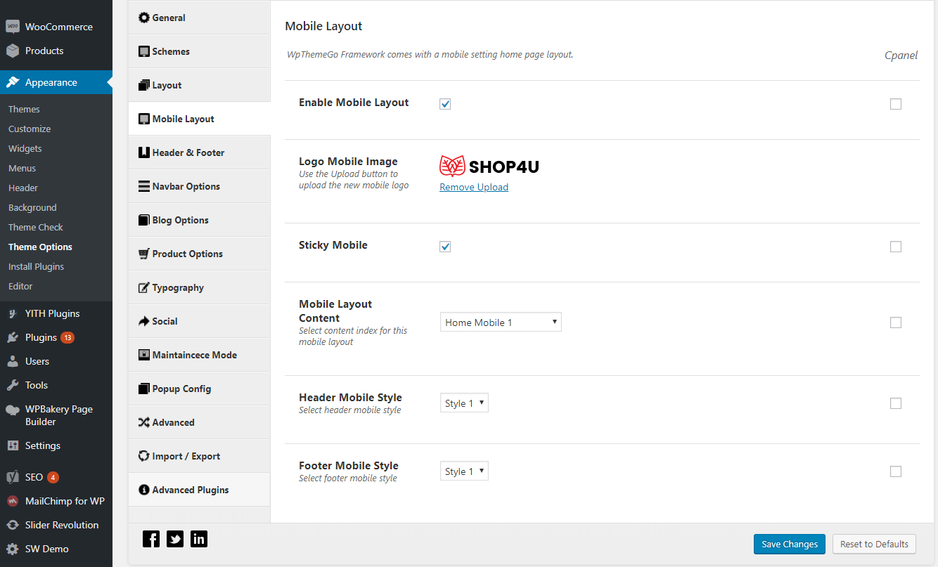 eMarket SW Shop4U - WooCommerce Theme